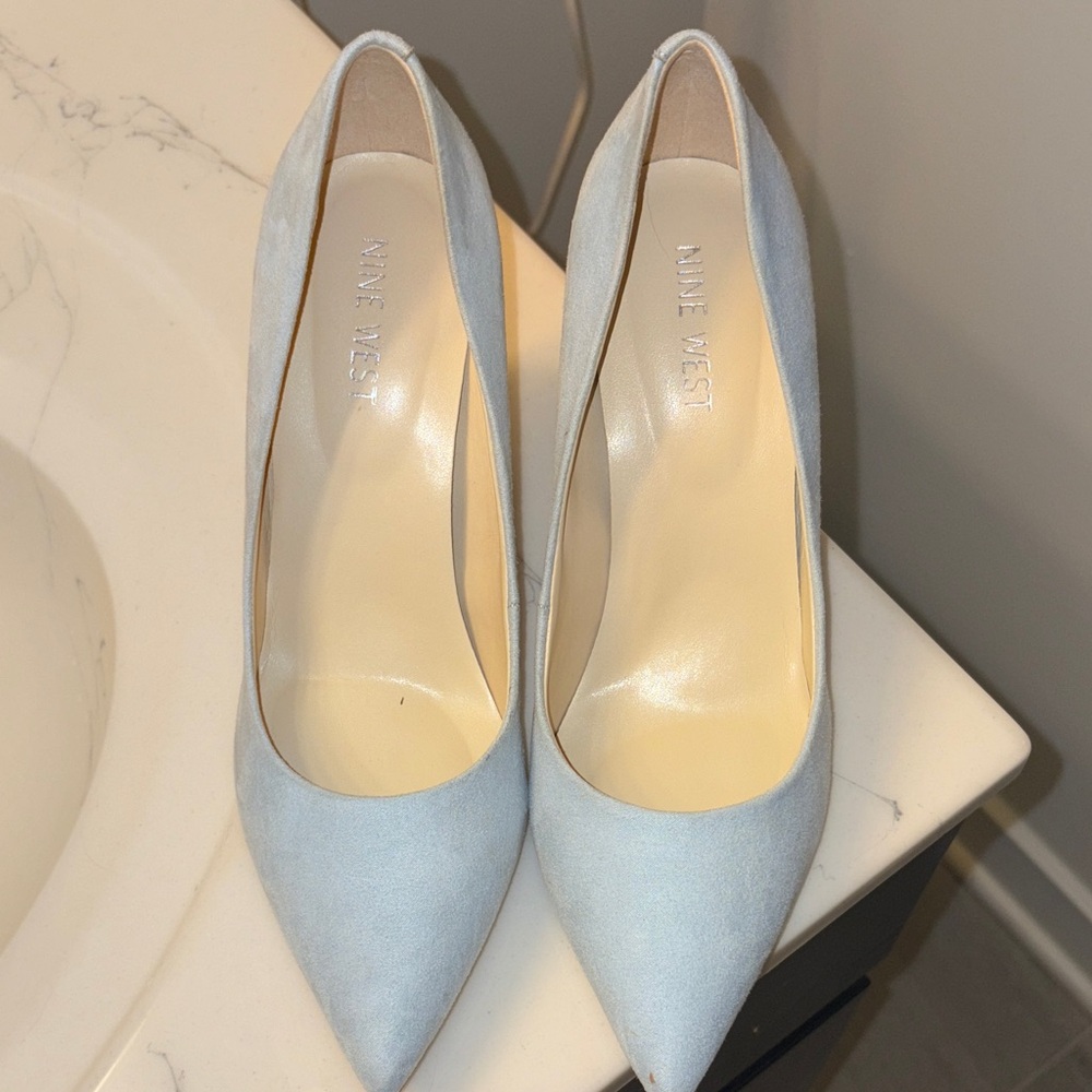 Nine West Light Blue Heels